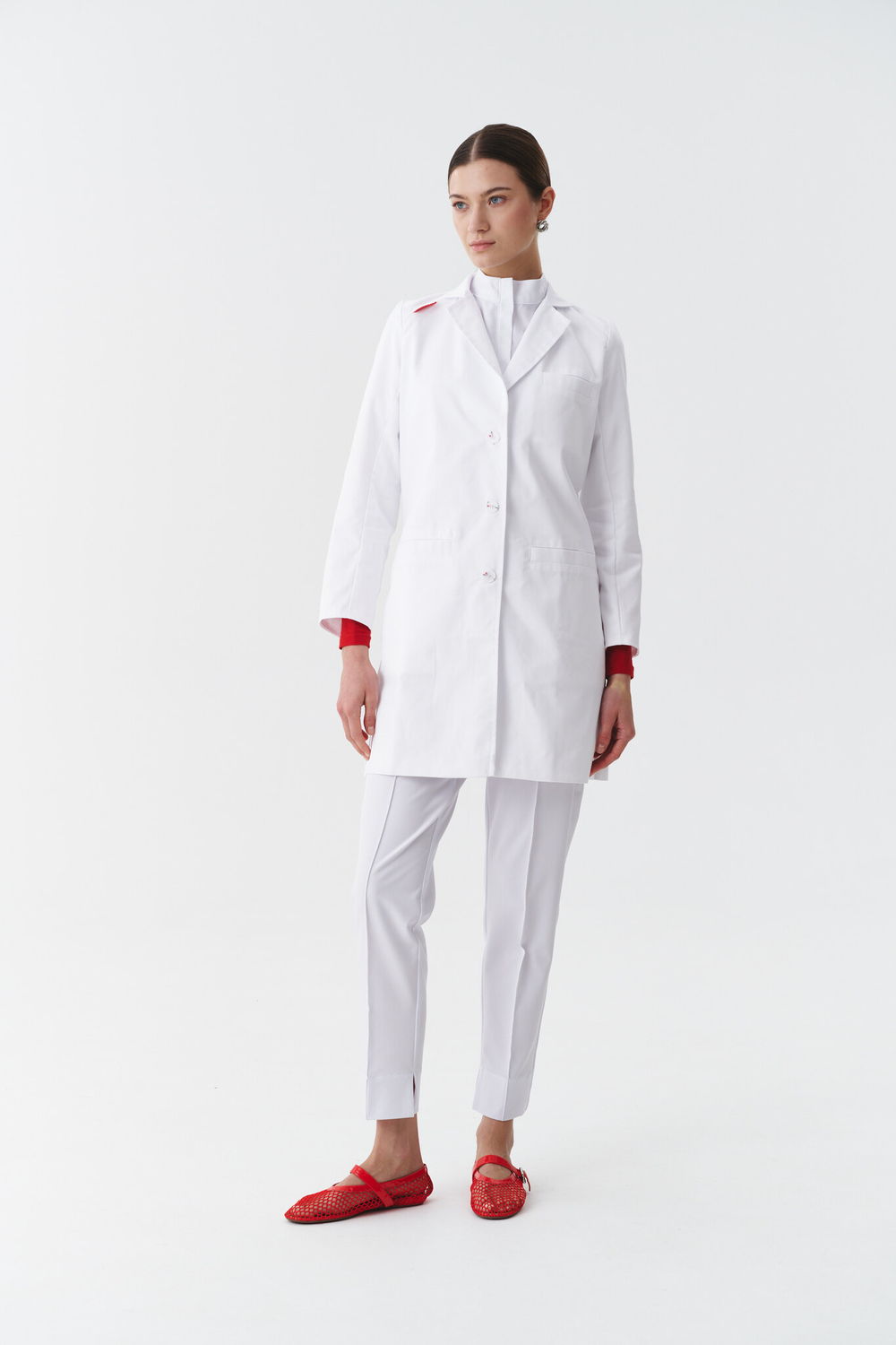 Халат медицинский женский Адрэт, белый
