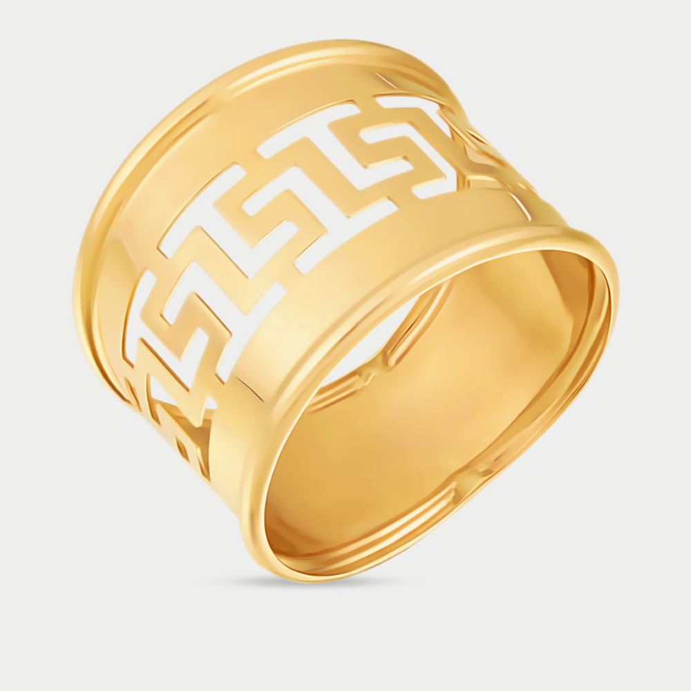 Кольцо женское из желтого золота 585 пробы без вставок (арт. 90069)