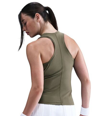 Женский топ теннисный Nike Dri-Fit Victory - medium olive/white
