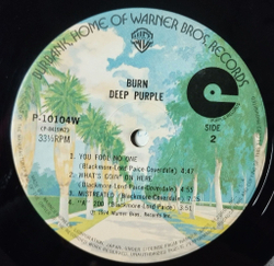Винтажная виниловая пластинка LP Deep Purple Burn (Japan 1976) (Obi) Mistreated