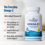 Nordic Naturals, Omega-3D™, со вкусом лимона, 60 капсул