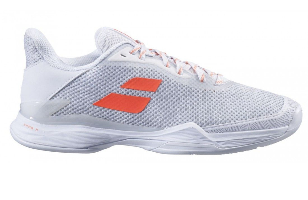 Женские теннисные кроссовки Babolat Jet Tere Clay Women - white/living coral