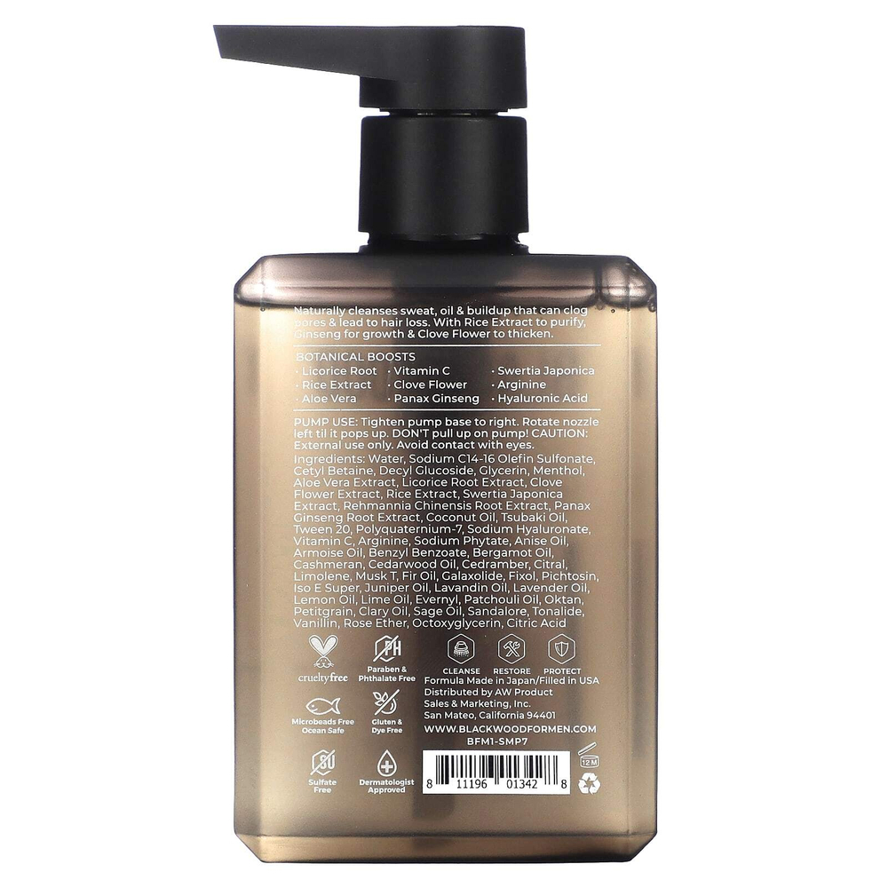 Blackwood For Men, Active Man Daily, шампунь для нормальных, жирных или истонченных волос, 200 мл (7 жидк. Унций)