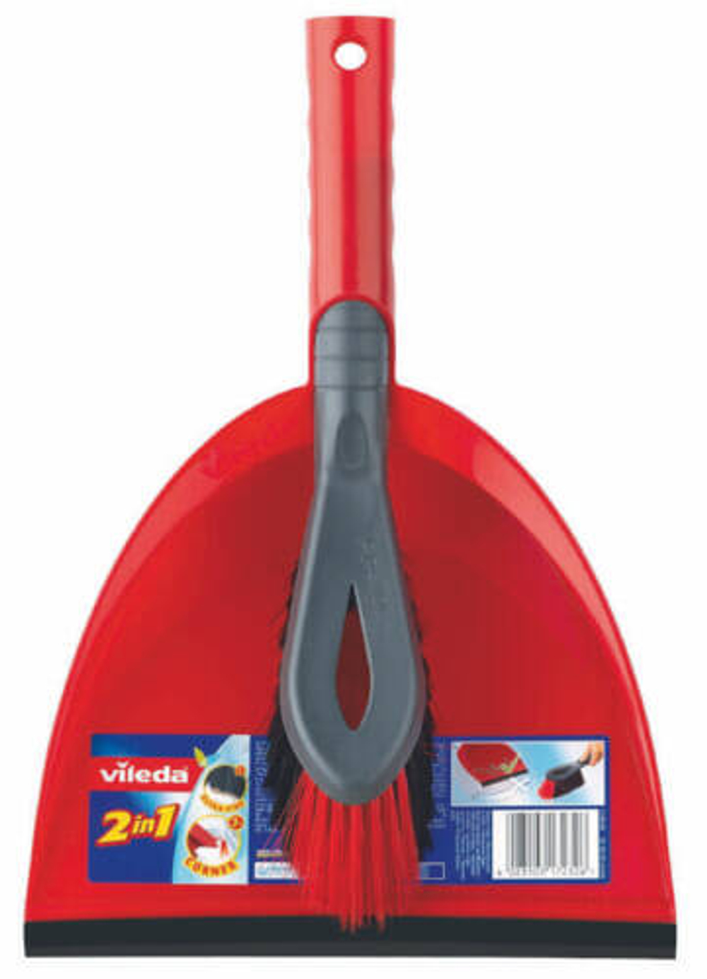 Набор Vileda 2 в 1 щетка + совок с короткой ручкой.