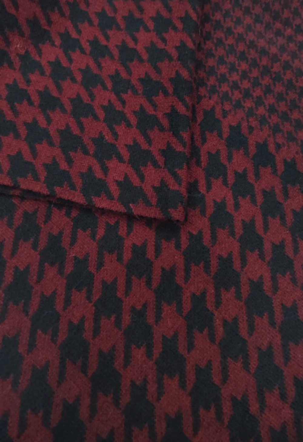 Шарф Ш520-07/16 черный/бордовый