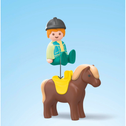 Playmobil - Junior Приключение на ферме с трактором, прицепом и животными 71656