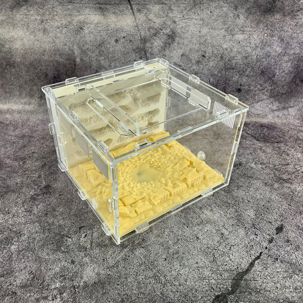 Гипсовая муравьиная ферма Белый дом "grunt" с инсталляцией на арене "Атомная война"