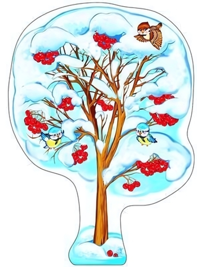 Плакат вырубной А3 "Рябина зимняя" (Сфера)