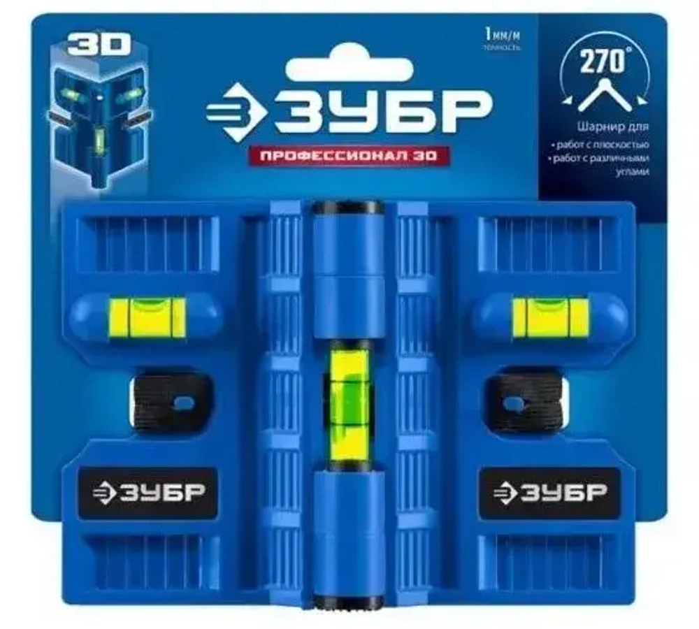 ЗУБР Уровень строительный Брусковый 14.9 см