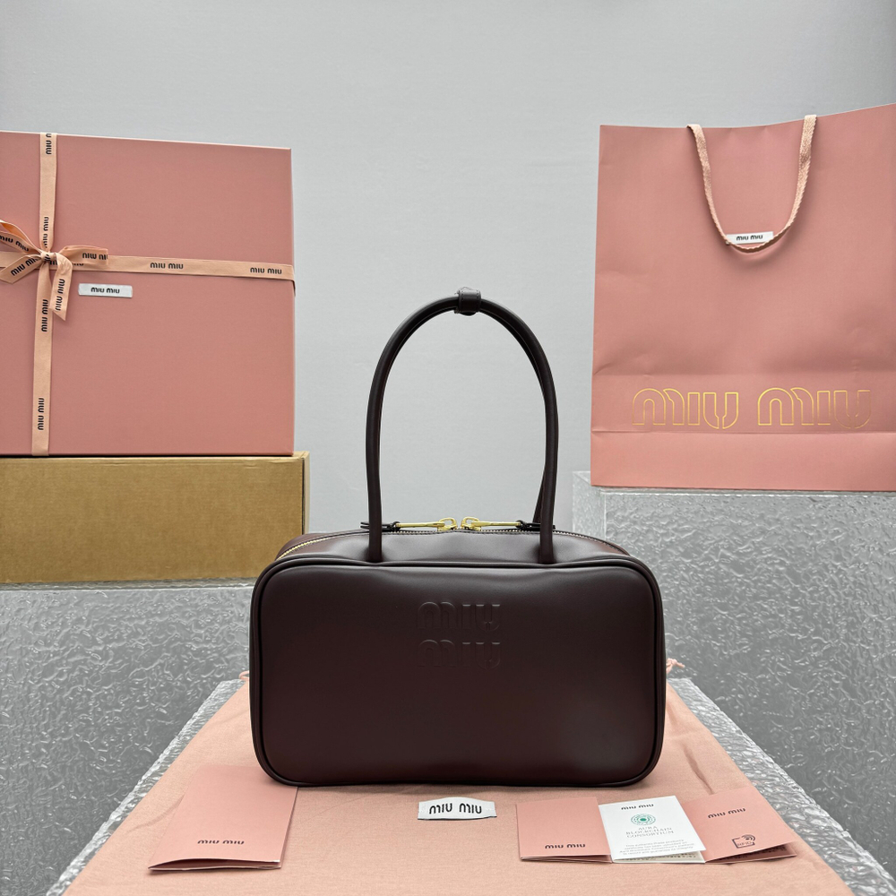 Miu Miu Leather Beau Bag 30 cm
