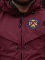 Куртка демисезонная Варгградъ на флисе мужская бордовая