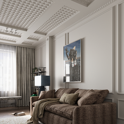 Декоративная панель пенополиуретан, 500x500 мм