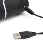 Вибратор с клиторальным стимулятором Happy Rabbit черный 25,5 см