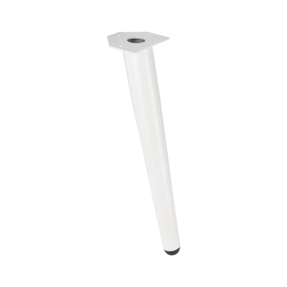 Опора мебельная EDSON PL-003 круглая 400*50 WHITE нерегулир, белая