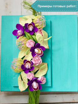 Молд E пластиковая форма для лепки Антуриума от Claycraft by DECO