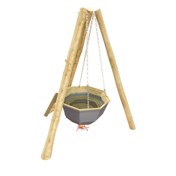 Банный чан до 6 человек на бревнах