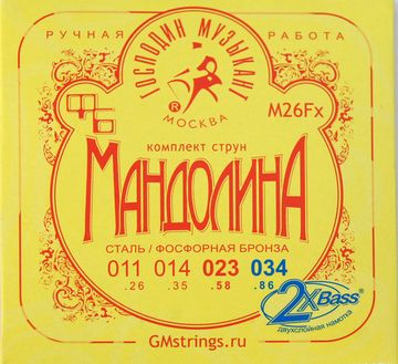 Струны для мандолины ГОСПОДИН МУЗЫКАНТ M26Fx