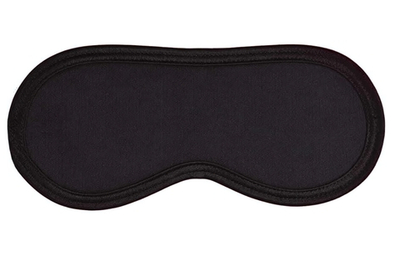 Черная маска на глаза на тонких резинках (Цвет: черный)