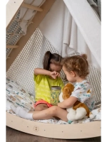 Детский спортивный комплекс 4в1, Пиклера, Скалодром, красный