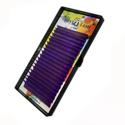 Фиолетовые ресницы Pony MIX - 20 линий
