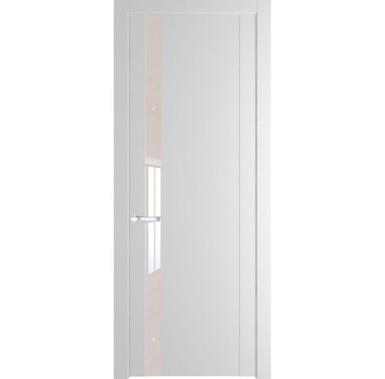 Межкомнатная дверь эмаль Profil Doors 1.2P крем вайт стекло перламутровый лак