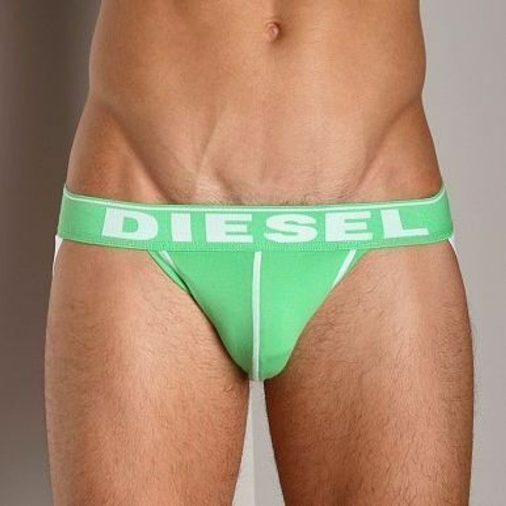 Мужские трусы джоки светло-бирюзовые Diesel Fresh and Bright Divine Jockstrap Light Green