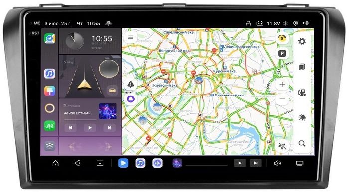 Магнитола для Mazda 3, Axela 2003-2009 - Kuberg OL-9503 QLed+2K, Android 13, Быстрейшая, CarPlay, 4G SIM-слот