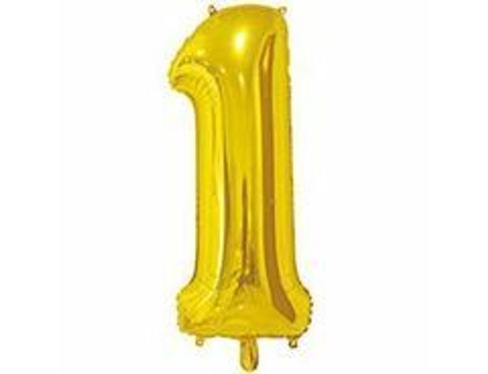 К ЦИФРА 1  26&quot; Золото 60 см.