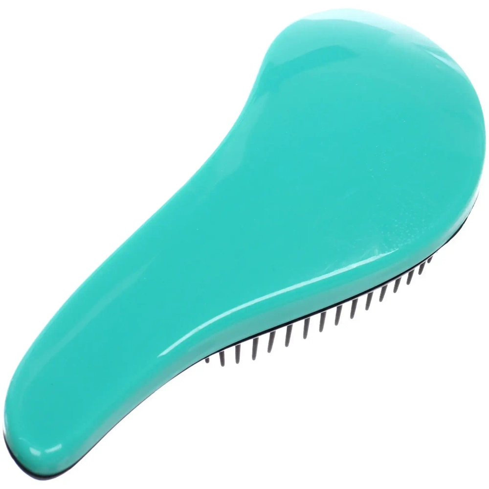 Расческа массажная «Компактная-капля», цвет мятный, в коробке, 15см