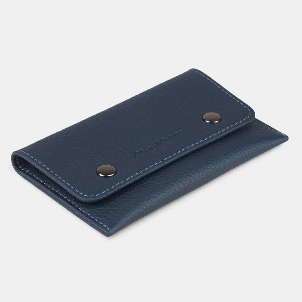 Кофр для украшений Medium из кожи теленка, синего цвета