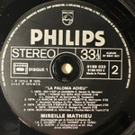 Mireille Mathieu ‎– La Paloma Adieu 2LP (Франция 1979г.)