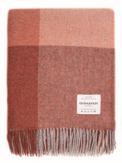 Плед PERU 12-00 из шерсти астралийского мериноса AVINAMAS