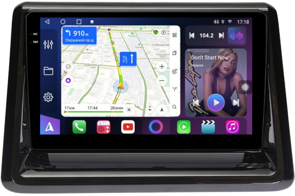 Магнитола для Toyota Noah R80, Voxy, Esqire 2014-2021 - FarCar 9535 монитор 9.5" QLED на Android 14, TS18, CarPlay, 4G SIM-слот