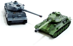 Радиоуправляемый танковый бой Zegan Т34 и Tiger масштаб 1:28 RTR 99824RU