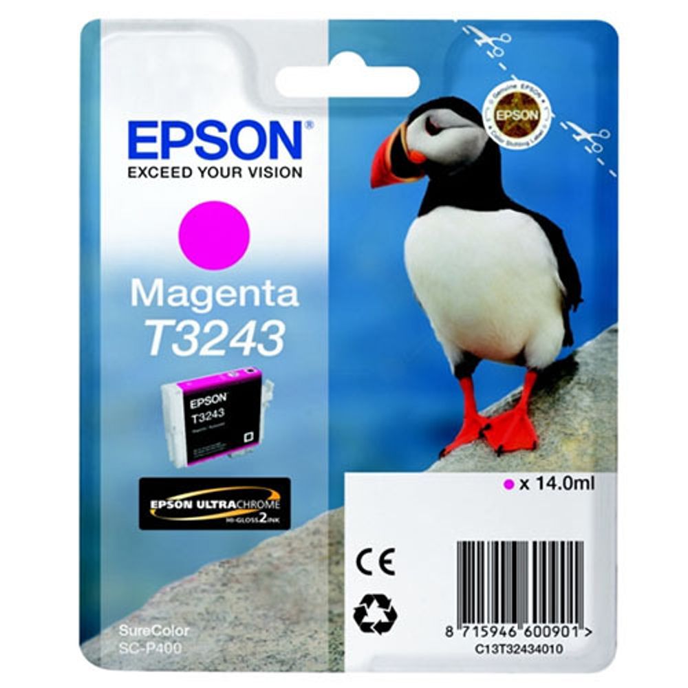 Картридж EPSON T3243 пурпурный для SC-P400 (c13t32434010)