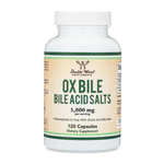 Double Wood Supplements - Ox Bile Acid Salts - 120 x 500 mg capsules