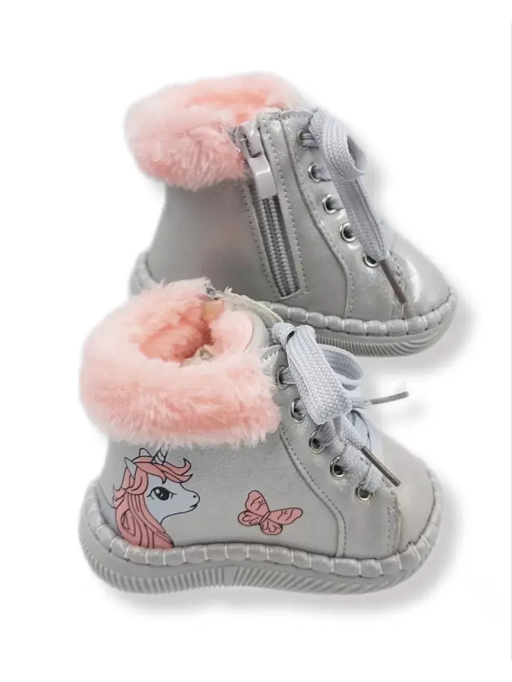 Ботинки-пинетки демисезонные детские для малышки.