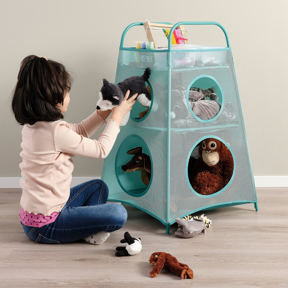 IKEA TIGERFINK  (ИКЕА ТИГЕРФИНК)  -  Полки с разделителями, бирюзовый