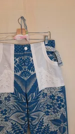 Брюки Soeurs Sea Blue Trousers цвета морской волны