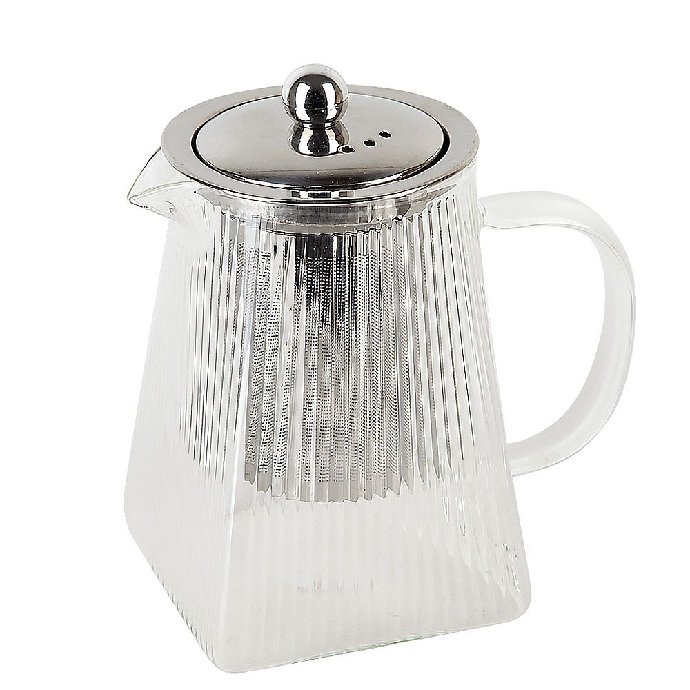 Чайник заварочный с фильтром "Pyramid" v=750мл (боросиликатное стекло) (индивидуальная упаковка)