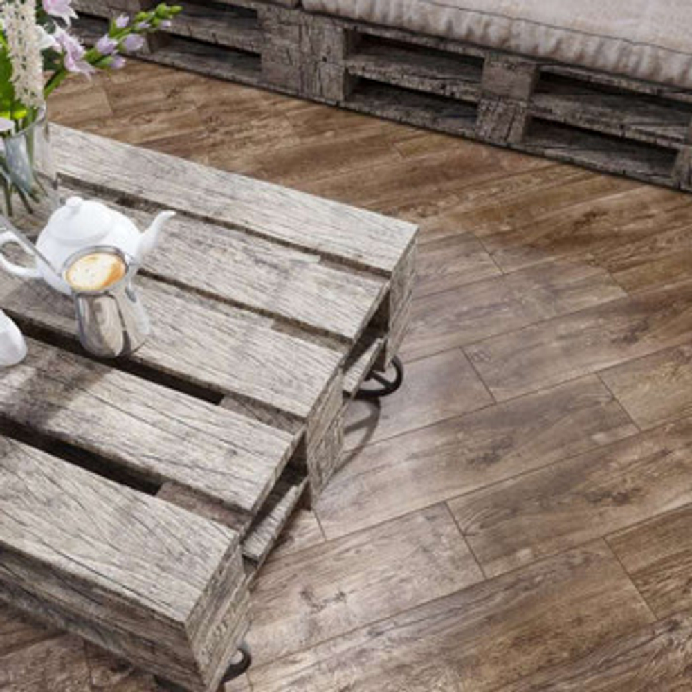 Керамогранит Global Tile Oxford GT 148х594 мм коричневый