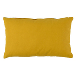 Подушка декоративная из хлопка горчичного цвета с авторским принтом из коллекции freak fruit, 30х50 см