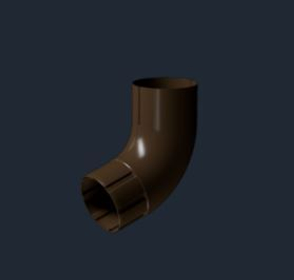 Docke STAL PREMIUM Колено 72° D90 (Каштан 8017)