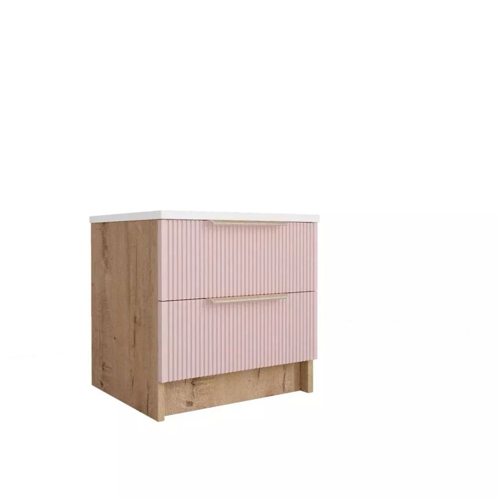 Тумба «Лавис» ТД 400.1 (дуб бунратти/белый софт), ЛДСП\МДФ, ДСВ Мебель