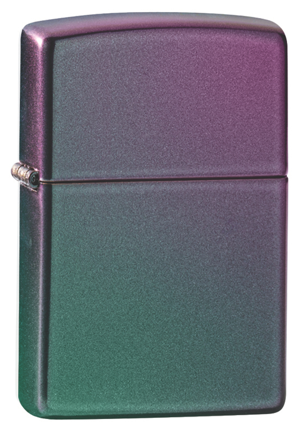 Фото бензиновая зажигалка  фиолетовая с зелёным Iridescent ZIPPO 49146 в коробке