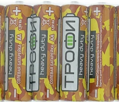 Батарейка солевая Трофи R3, тип ААА б/б 10S