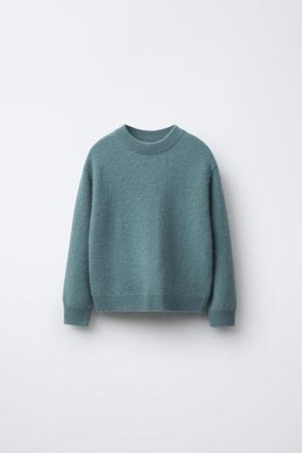 ZARA Х BENSIMON ® ТРИКОТАЖНЫЙ СВИТЕР, ПУДРОВО-СИНИЙ
