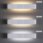 359403 OVER NT24 540 белый Светильник настенный с переключателем цв.температуры IP20 LED 16W 220V 3000/4000/6000K YESO