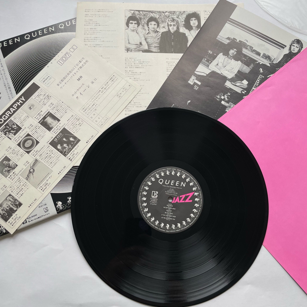 Винтажная виниловая пластинка LP Queen Jazz (Япония 1978) (Оби, Постер)