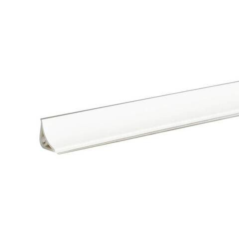 Плинтус для столешниц LB15 Белый блеск 3.0m 20-15-0-6056 KORNER